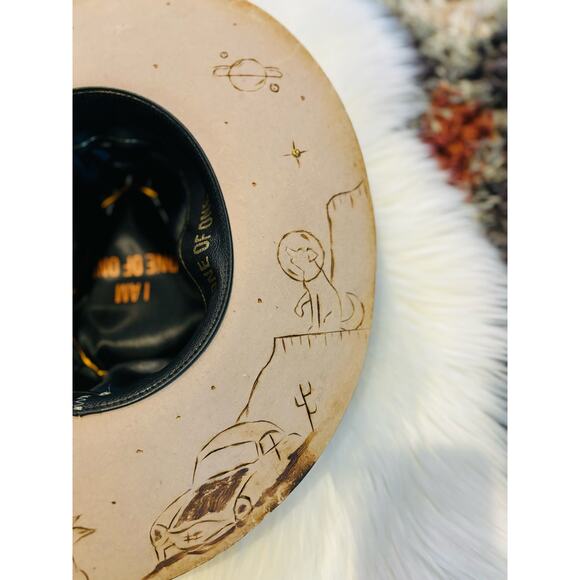 Travis Austin Hat. One of A Kind Custom Made Signed Western Cowgirl Hat - Picture 15 of 16